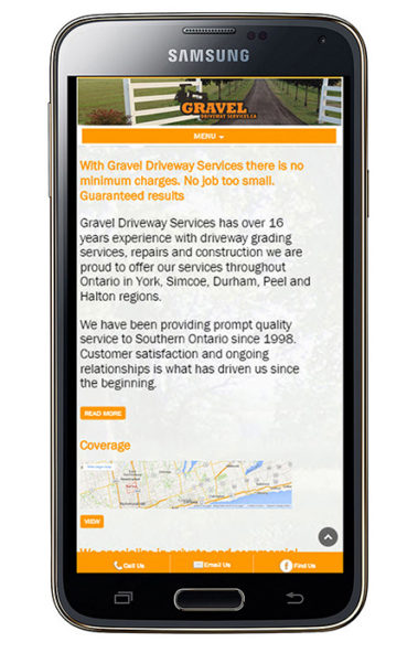 Web Design DS Digital Media - Gravel Driveway Services