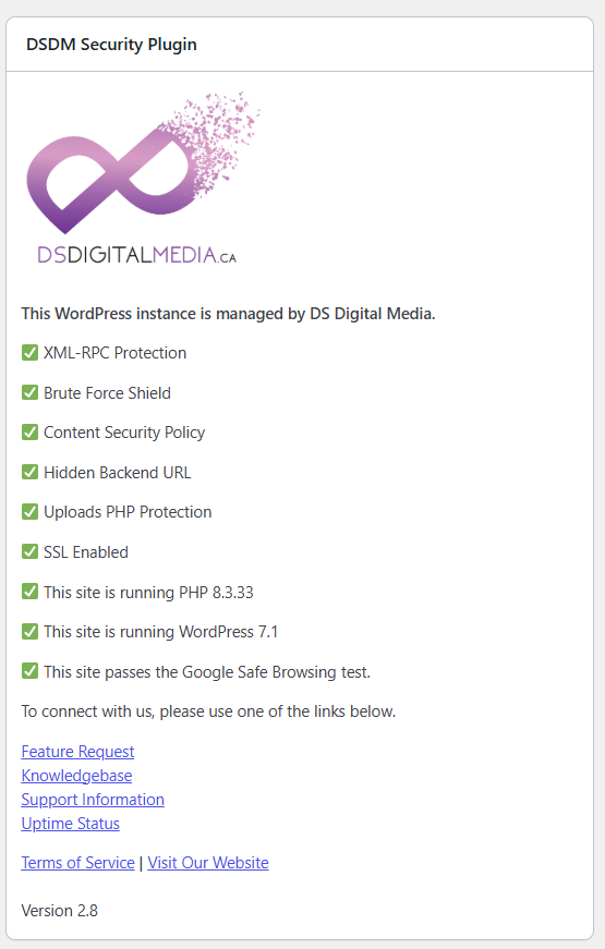 security plugin for Wordpress